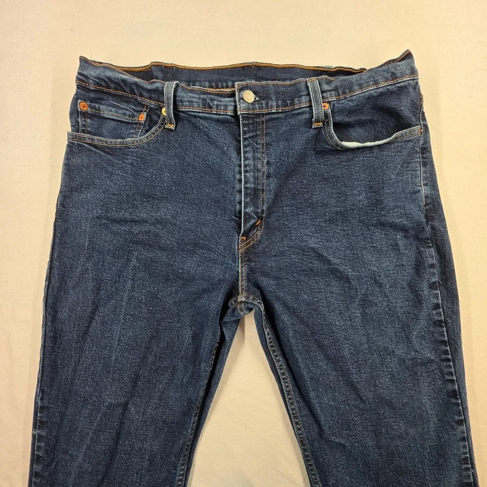 Levis 514 38x30 Dark Wash Straight Stretch Denim Jeans